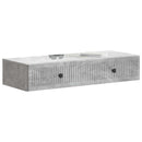 vidaXL Fali oldaltábla Betonszürke 87,5 x 34,5 x 17 cm Szerelt Fa