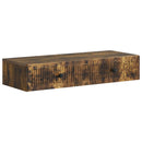 vidaXL Fali oldaltábla Füstös Tölgy 87,5 x 34,5 x 17 cm Szerelt Fa