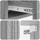 vidaXL Fali oldaltábla Szürke Sonoma 87,5 x 34,5 x 17 cm Szerelt Fa