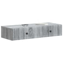 vidaXL Fali oldaltábla Szürke Sonoma 87,5 x 34,5 x 17 cm Szerelt Fa