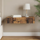 vidaXL Fali oldaltábla Antik Fa 87,5 x 34,5 x 17 cm Szerelt Fa
