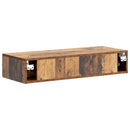 vidaXL Fali oldaltábla Antik Fa 87,5 x 34,5 x 17 cm Szerelt Fa