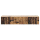 vidaXL Fali oldaltábla Antik Fa 87,5 x 34,5 x 17 cm Szerelt Fa