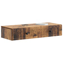 vidaXL Fali oldaltábla Antik Fa 87,5 x 34,5 x 17 cm Szerelt Fa