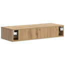 vidaXL Fali oldaltábla Kézműves Tölgy 87,5 x 34,5 x 17 cm Szerelt Fa