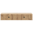 vidaXL Fali oldaltábla Kézműves Tölgy 87,5 x 34,5 x 17 cm Szerelt Fa