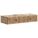 vidaXL Fali oldaltábla Kézműves Tölgy 87,5 x 34,5 x 17 cm Szerelt Fa