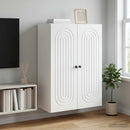 vidaXL Fali szekrény Fehér 66 x 34,5 x 90 cm Szerelt Fa
