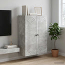 vidaXL Fali szekrény Betonszürke 66 x 34,5 x 90 cm Szerelt Fa
