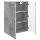 vidaXL Fali szekrény Betonszürke 66 x 34,5 x 90 cm Szerelt Fa