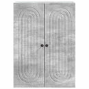 vidaXL Fali szekrény Betonszürke 66 x 34,5 x 90 cm Szerelt Fa