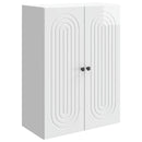 vidaXL Fali szekrény Magasfényű Fehér 66 x 34,5 x 90 cm Szerelt Fa