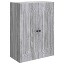 vidaXL Fali szekrény Szürke Sonoma 66 x 34,5 x 90 cm Szerelt Fa