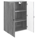 vidaXL Fali szekrény Szürke Sonoma 66 x 34,5 x 90 cm Szerelt Fa