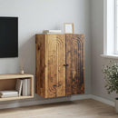 vidaXL Fali szekrény Antik Fa 66 x 34,5 x 90 cm Szerelt Fa