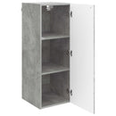 vidaXL Fali szekrény Betonszürke 33 x 34,5 x 90 cm Szerelt Fa
