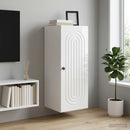 vidaXL Fali szekrény Magasfényű Fehér 33 x 34,5 x 90 cm Szerelt Fa
