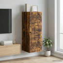 vidaXL Fali szekrény Füstös Tölgy 33 x 34,5 x 90 cm Szerelt Fa