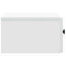 vidaXL Fali éjjeli szekrény fiókkal Fehér 33 x 34,5 x 20 cm Szerelt Fa