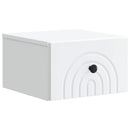 vidaXL Fali éjjeli szekrény 2 pcs Fehér 33 x 34,5 x 20 cm Szerelt Fa