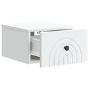 vidaXL Fali éjjeli szekrény 2 pcs Fehér 33 x 34,5 x 20 cm Szerelt Fa