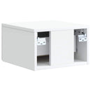 vidaXL Fali éjjeli szekrény 2 pcs Fehér 33 x 34,5 x 20 cm Szerelt Fa