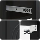 vidaXL Fali éjjeli szekrény 2 pcs Fekete 33 x 34,5 x 20 cm Szerelt Fa
