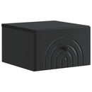 vidaXL Fali éjjeli szekrény 2 pcs Fekete 33 x 34,5 x 20 cm Szerelt Fa