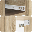 vidaXL Fali éjjeli szekrény 2 pcs Sonoma Tölgy 33 x 34,5 x 20 cm