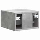 vidaXL Fali éjjeli szekrény Betonszürke 33 x 34,5 x 20 cm Szerelt Fa