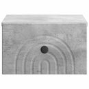 vidaXL Fali éjjeli szekrény Betonszürke 33 x 34,5 x 20 cm Szerelt Fa