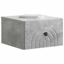 vidaXL Fali éjjeli szekrény Betonszürke 33 x 34,5 x 20 cm Szerelt Fa