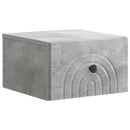 vidaXL Fali éjjeli szekrény 2 pcs Betonszürke 33 x 34,5 x 20 cm