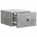 vidaXL Fali éjjeli szekrény 2 pcs Betonszürke 33 x 34,5 x 20 cm