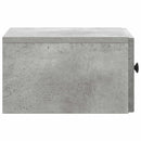 vidaXL Fali éjjeli szekrény 2 pcs Betonszürke 33 x 34,5 x 20 cm