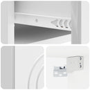 vidaXL Fali éjjeli szekrény 2 pcs Magasfényű Fehér 33 x 34,5 x 20 cm