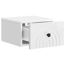 vidaXL Fali éjjeli szekrény 2 pcs Magasfényű Fehér 33 x 34,5 x 20 cm