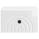 vidaXL Fali éjjeli szekrény 2 pcs Magasfényű Fehér 33 x 34,5 x 20 cm