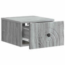 vidaXL Fali éjjeli szekrény Szürke Sonoma 33 x 34,5 x 20 cm Szerelt Fa