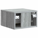 vidaXL Fali éjjeli szekrény Szürke Sonoma 33 x 34,5 x 20 cm Szerelt Fa