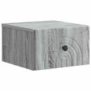 vidaXL Fali éjjeli szekrény 2 pcs Szürke Sonoma 33 x 34,5 x 20 cm
