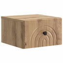 vidaXL Fali éjjeli szekrény 2 pcs Kézműves Tölgy 33 x 34,5 x 20 cm