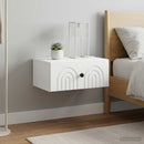 vidaXL Fali éjjeli szekrény 2 pcs Fehér 49 x 34,5 x 20 cm Szerelt Fa