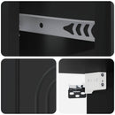vidaXL Fali éjjeli szekrény 2 pcs Fekete 49 x 34,5 x 20 cm Szerelt Fa