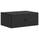 vidaXL Fali éjjeli szekrény 2 pcs Fekete 49 x 34,5 x 20 cm Szerelt Fa