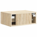 vidaXL Fali éjjeli szekrény 2 pcs Sonoma Tölgy 49 x 34,5 x 20 cm