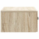 vidaXL Fali éjjeli szekrény 2 pcs Sonoma Tölgy 49 x 34,5 x 20 cm