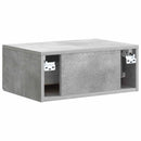 vidaXL Fali éjjeli szekrény Betonszürke 49 x 34,5 x 20 cm Szerelt Fa