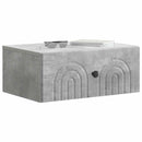 vidaXL Fali éjjeli szekrény Betonszürke 49 x 34,5 x 20 cm Szerelt Fa
