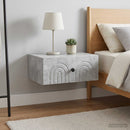vidaXL Fali éjjeli szekrény 2 pcs Betonszürke 49 x 34,5 x 20 cm